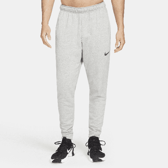 Nike Dry Men's Dri-FIT Taper Fitness Fleece Trousers - Grey - 50% Sustainable Blends