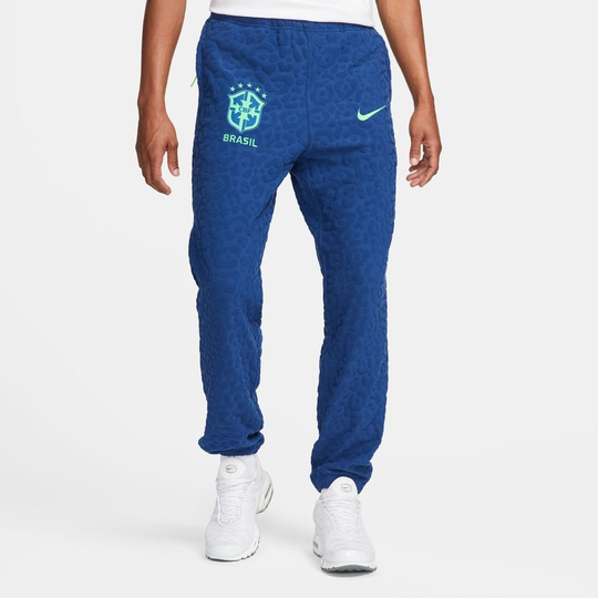 Brasilia Treenihousut Swoosh French Terry - Navy/Keltainen/Vihreä - Nike, koko Small