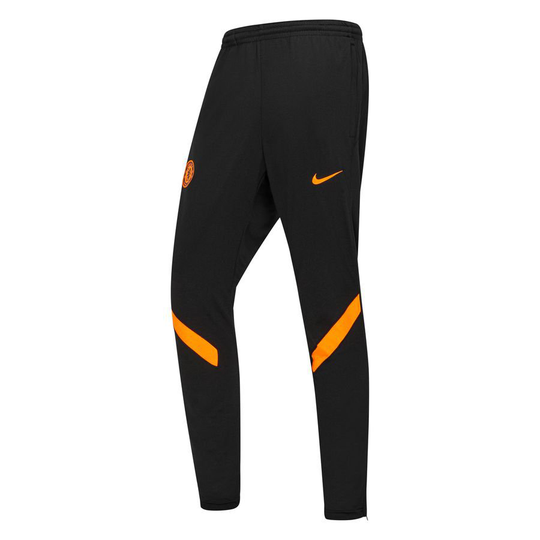 Chelsea Treenihousut Dri-fit Strike - Musta/oranssi - Nike, koko X-Small