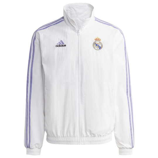 Real Madrid Treenitakki Käännettävä Anthem - Valkoinen - adidas, koko Medium