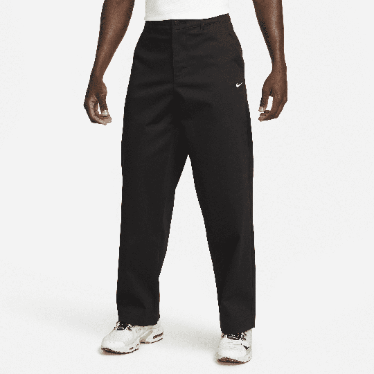 Nike Life Men's Unlined Cotton Chino Trousers - 1 - Black