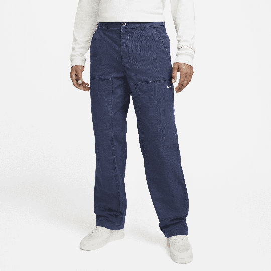 Nike Life Men's Double Panel Trousers - Blue