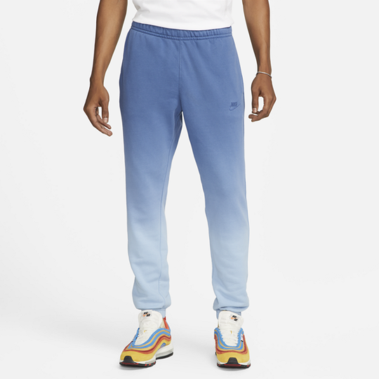 Nike Club Fleece+ Men's Dip-Dye Joggers - Blue
