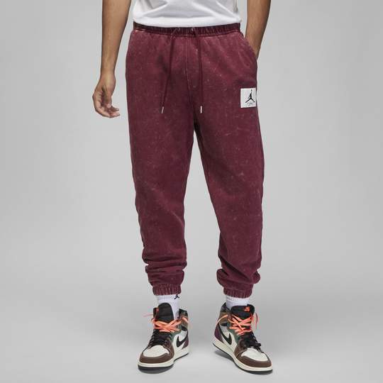 Jordan Flight Fleece Men's Washed Trousers - Red