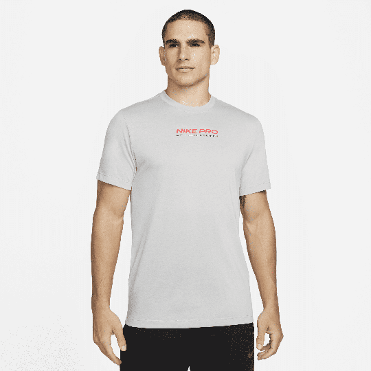 Nike Pro Dri-FIT Men's Training T-Shirt - Grey - 50% Sustainable Blends