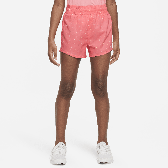 Nike Dri-FIT One Older Kids' (Girls') High-Waisted Woven Training Shorts - 1 - 50% Recycled Polyester - Pink