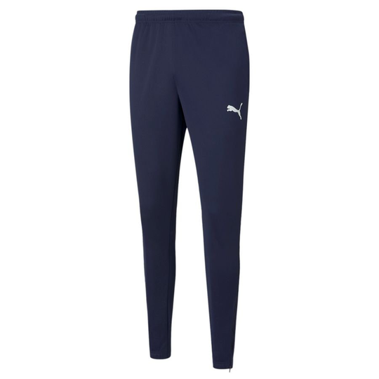 PUMA Treenihousut Teamrise Poly - Navy/valkoinen, koko X-Small