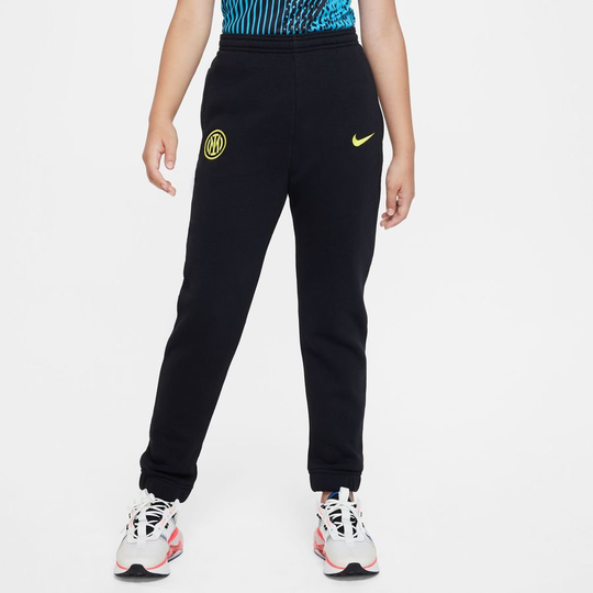 Inter Treenihousut Fleece - Musta/keltainen Lapset - Nike, koko XL: 158-170 cm