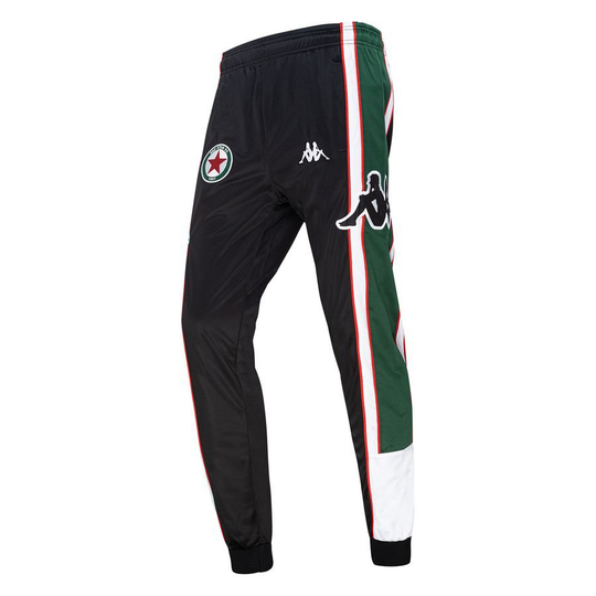 Red Star F.C. Treenihousut Rebuns - Musta/Vihreä/Valkoinen/Punainen - Kappa, koko Small