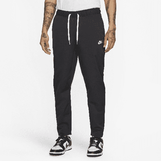 Nike Club Men's Woven Tapered-Leg Trousers - Black