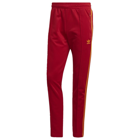 adidas Originals Treenihousut Beckenbauer - Punainen/keltainen, koko Small