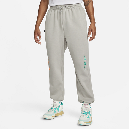 Kyrie Men's Fleece Basketball Trousers - Grey