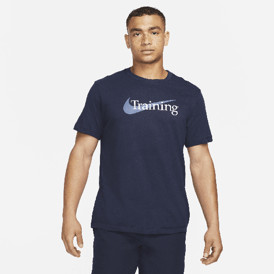 Nike Dri-FIT Men's Swoosh Training T-Shirt - Blue
