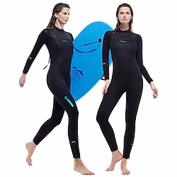 DiveSail Women's Full Wetsuit 5mm SCR Neoprene Diving Suit Thermal Warm Micro-elastic Full Body Back Zip - Diving Surfing Snorkeling Scuba Solid Color Summer Spring Autumn Lightinthebox