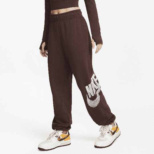 Nike Sportswear Women's Oversized Fleece Dance Trousers - 1 - Brown