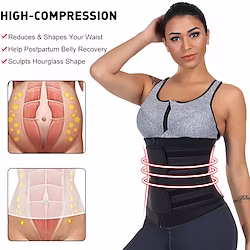 Sweat Waist Trainer Body Shaper Sweat Waist Trimmer Sports Neoprene Yoga Gym Workout Exercise Fitness Stretchy Non Toxic Durable Tummy Control Tummy Fat Burner Hot Sweat For Women Waist miniinthebox