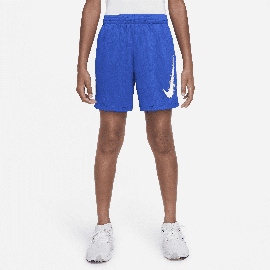 Nike Multi Older Kids' (Boys') Dri-FIT Graphic Training Shorts - 1 - 50% Recycled Polyester - Blue