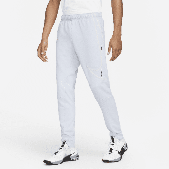 Nike Dri-FIT Men's Fleece Tapered Running Trousers - Blue - 50% Sustainable Blends