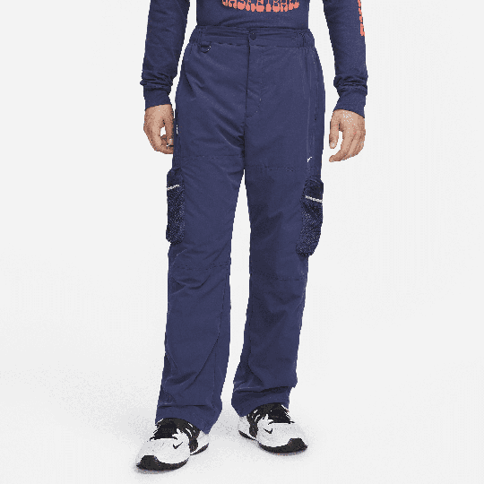 Nike Men's Premium Basketball Cargo Trousers - 1 - Blue