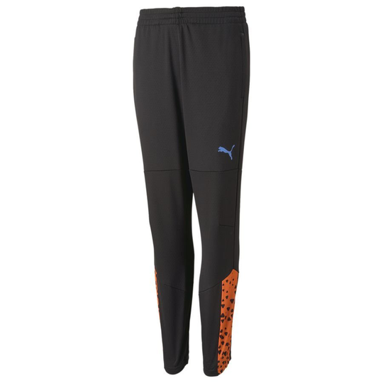 PUMA Treenihousut Individualcup - Musta/oranssi Lapset, koko L/164 cm
