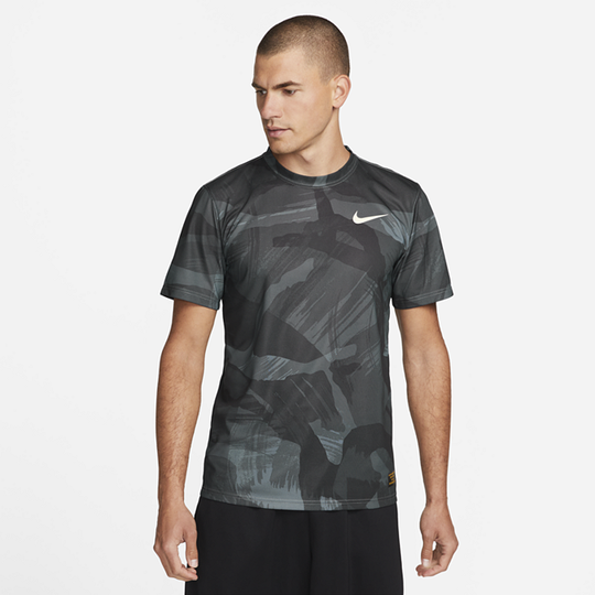 Nike Dri-FIT Men's Camo Print Training T-Shirt - Black