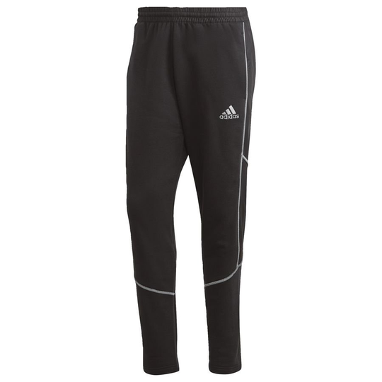adidas Treenihousut Fleece - Musta/hopea, koko Large