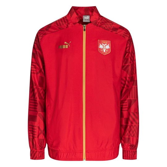 Serbia Takki Pre Match Punainen/kulta - PUMA, koko Small
