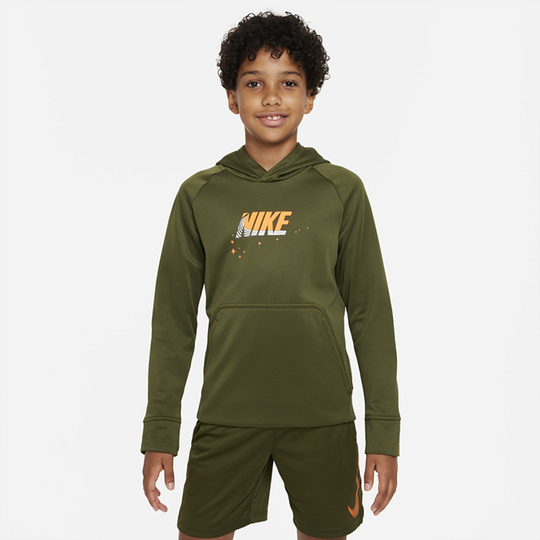 Nike Therma-FIT Older Kids' (Boys') Training Hoodie - Green