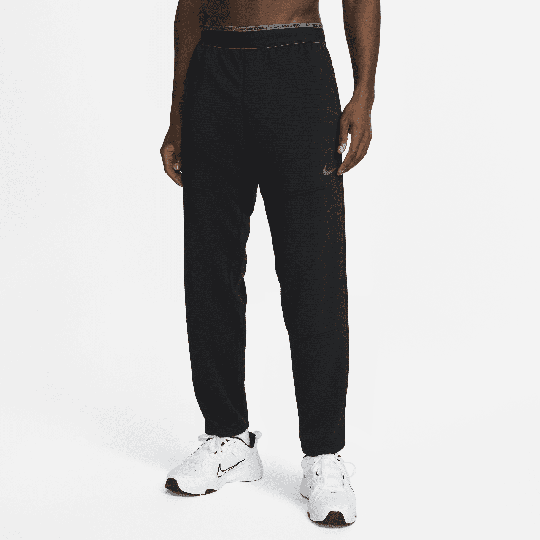 Nike Men's Dri-FIT Fleece Fitness Trousers - Black - 50% Recycled Polyester