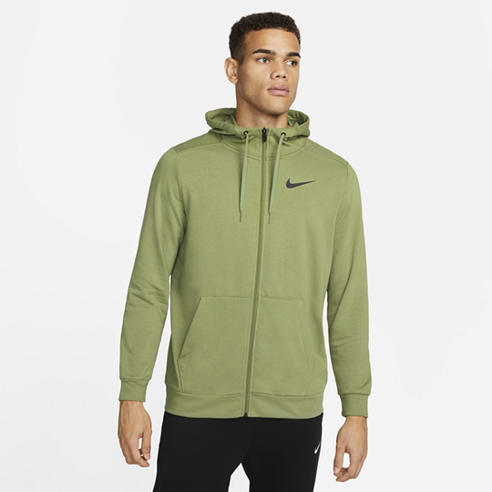 Nike Dri-FIT Men's Full-Zip Training Hoodie - Green