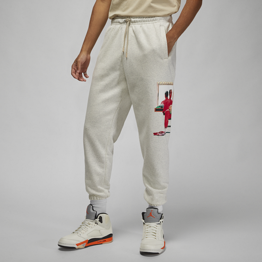 Jordan Artist Series by Jacob Rochester Men's Fleece Trousers - Brown