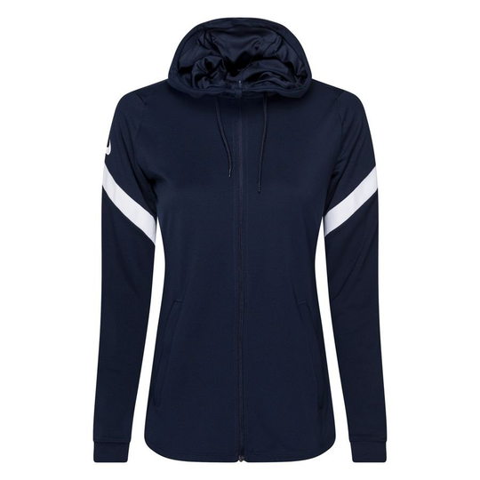 Nike Treenitakki Strike 21 Dri-fit Hupullinen Fz - Navy/valkoinen Nainen, koko Small