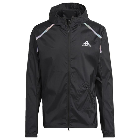 adidas Juoksutakki Marathon - Musta/valkoinen, koko Large