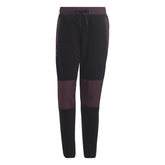Saksa Treenihousut Lifestyle Fleece 2022/23 - Musta/bordeaux - adidas, koko X-Large