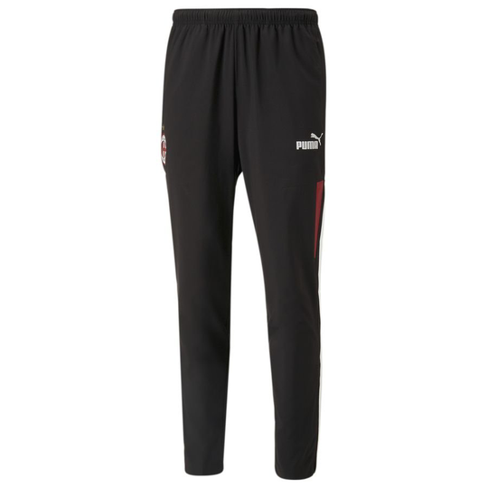 Ac Milan Treenihousut Pre Match Woven - Musta/tango Punainen - PUMA, koko Large