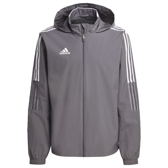 adidas Treenitakki All Weather Tiro 21 - Harmaa/valkoinen, koko X-Large