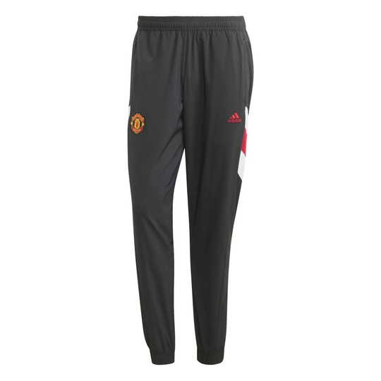 Manchester United Treenihousut Icon Woven - Musta/valkoinen/punainen - adidas, koko X-Small