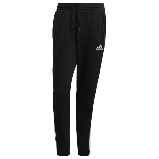adidas Treenihousut Essentials French Terry Tapered 3-stripes - Musta/valkoinen, koko X-Small
