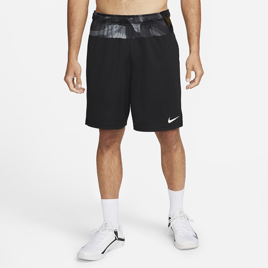 Nike Dri-FIT Men's Knit Camo Training Shorts - Black