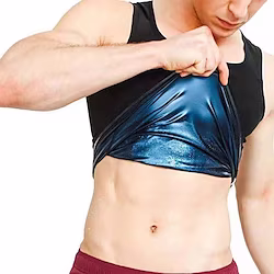 Waist Trainer Vest Hot Sweat Workout Tank Top Slimming Vest Sports Spandex Yoga Gym Workout Exercise Fitness Stretchy Non Toxic Durable Tummy Control Tummy Fat Burner For Men miniinthebox