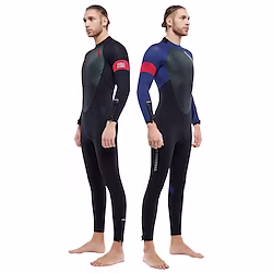 DiveSail Men's Full Wetsuit 5mm SCR Neoprene Diving Suit Thermal Warm Micro-elastic Full Body Back Zip - Diving Surfing Snorkeling Scuba Solid Color Summer Spring Autumn Lightinthebox
