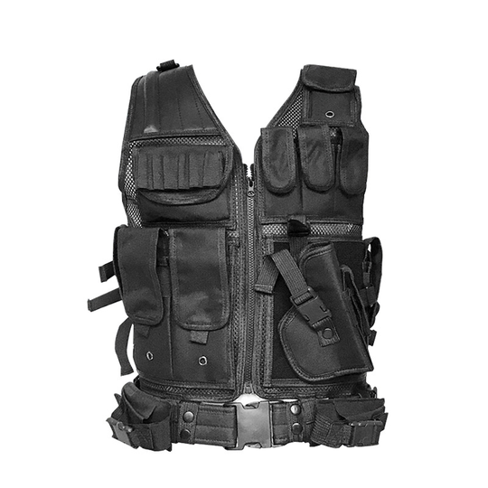 Tactical Vest Military Mesh Pockets Vests Men's Tactical Hunting Vest Army Adjustable Armor Outdoor CS Training Vest Airsoft