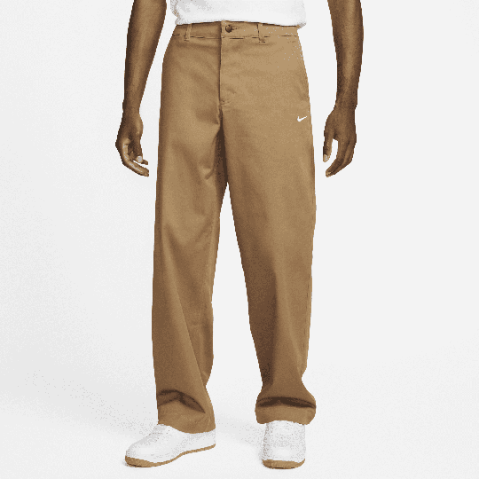 Nike Life Men's Unlined Cotton Chino Trousers - 1 - Brown