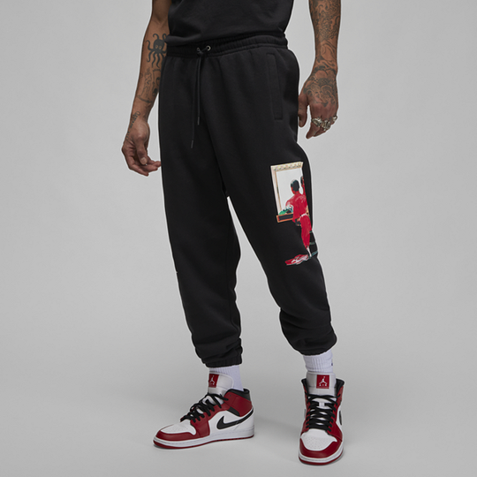 Jordan Artist Series by Jacob Rochester Men's Fleece Trousers - Black