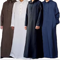 Arabian Muslim Adults Men's Cosplay Abaya Abaya Robe For Party Festival Linen Solid Color Leotard / Onesie Lightinthebox