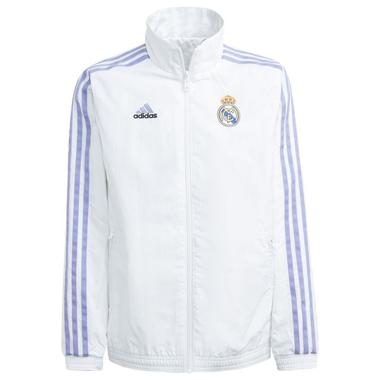 Real Madrid Treenitakki Käännettävä Anthem - Valkoinen Lapset - adidas, koko 128 cm