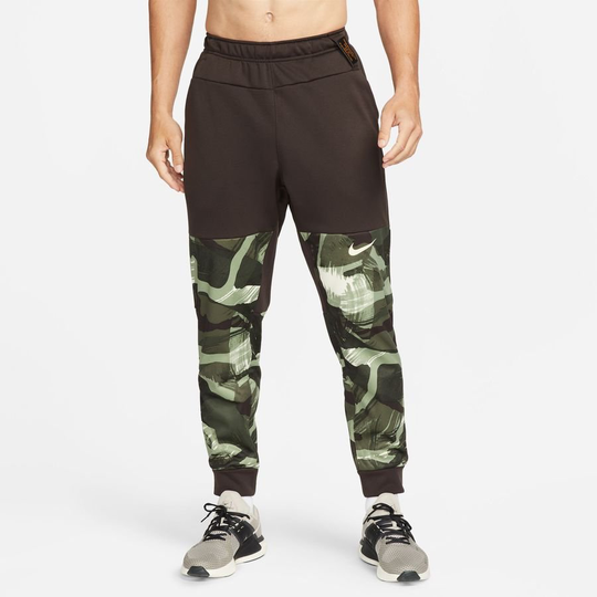 Nike Treenihousut Therma-FIT Camo - Ruskea/Vihreä/Valkoinen, koko Small
