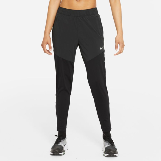 Nike Juoksuhousut Dri-fit Essential - Musta/hopea, koko Large