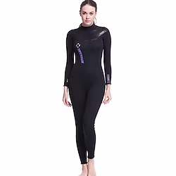 DiveSail Women's Full Wetsuit 3mm SCR Neoprene Diving Suit Thermal Warm Micro-elastic Full Body Back Zip - Diving Surfing Snorkeling Water Sports Solid Color Summer Spring Autumn Lightinthebox