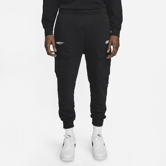 Nike Sportswear Standard Issue Men's Fleece Cargo Trousers - 1 - Black